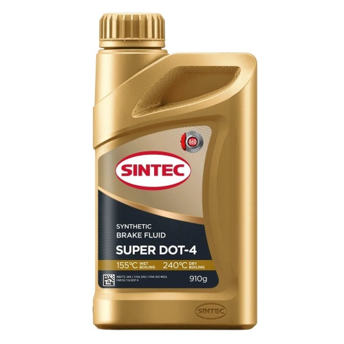 Жидкость тормозная ДОТ-4 910 гр. SUPER (SINTEC)